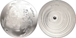 Lithuania 50 Litu, 2014, last coin in old ... 