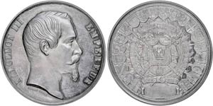Medaillen Ausland vor 1900 FRANKREICH 1855, ... 