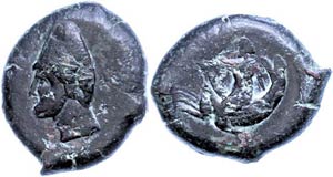 Bruttium Skylletion, Æ (6,82g), 344-336 v. ... 