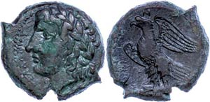Sizilien Syrakus, Æ (9,54g), 288-279 v. ... 