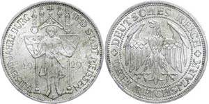 Münzen Weimar 3 Reichsmark, 1929 E, ... 