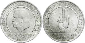 Münzen Weimar 3 Reichsmark, 1929 A, ... 