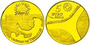 France 5 Euro, Gold, 2011, 60 years UNESCO - ... 