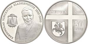 Litauen 50 Litu, 2005, Vincentas ... 