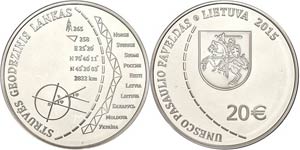 Litauen 20 Euro, 2015, UNESCO World ... 
