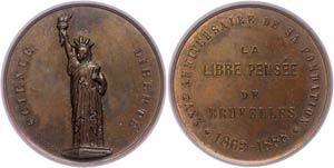 Medallions foreign before 1900 Belgium, ... 