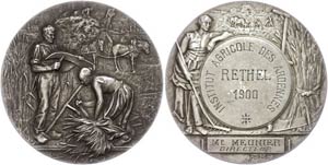 Medallions foreign after 1900 France, silver ... 