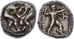 Pamphylien Aspendos, Stater (10,85g), ca. ... 