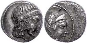 Cilicia Holmoi, obol (0, 75 g), 4. Jh. BC ... 