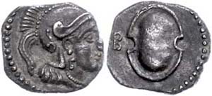 Kilikien Tarsos, Obol (0,75 g), 333-323 v. ... 