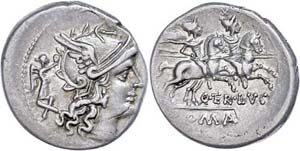 Münzen Römische Republik C. Terentius ... 
