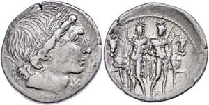 Münzen Römische Republik L. Memmius, Denar ... 