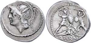 Coins Roman Republic Q. Minutius Thermus, ... 