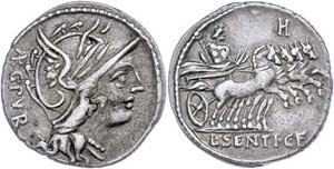 Münzen Römische Republik Lucius sentius ... 