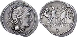 Münzen Römische Republik M. Serveilius C. ... 