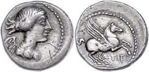 Coins Roman Republic Q. Titius, Qunar (2, ... 