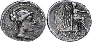 Münzen Römische Republik M. Porcius Cato, ... 