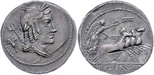 Coins Roman Republic L. Julius Bursio, ... 
