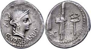 Coins Roman Republic C. Norbanus, denarius ... 