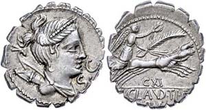 Münzen Römische Republik Tib. Claudius ... 