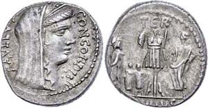 Coins Roman Republic L. Aemilius Lepidus ... 