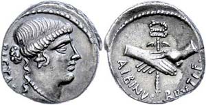 Münzen Römische Republik D. Iunius Brutus ... 