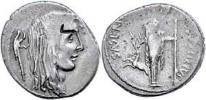 Coins Roman Republic L. Hostilius Saserna, ... 