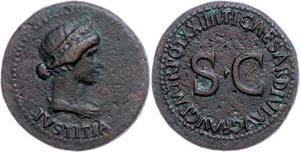 Coins Roman Imperial period Tiberius, 14-37, ... 