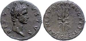 Münzen Römische Kaiserzeit Augustus, 27 v. ... 