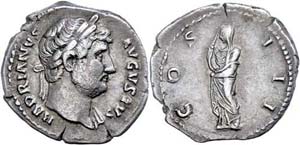 Coins Roman Imperial period Hadrianus, ... 