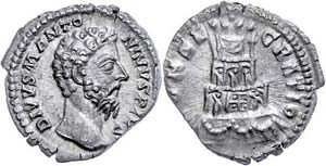 Coins Roman Imperial period Marcus Auelius, ... 