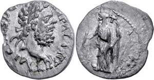 Coins Roman Imperial period Clodius Albinus, ... 