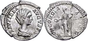 Münzen Römische Kaiserzeit Plautilla, 202, ... 