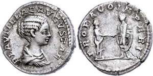 Münzen Römische Kaiserzeit Plautilla, 202, ... 