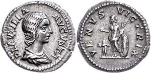 Coins Roman Imperial period Plautilla, ... 