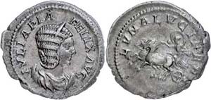 Coins Roman Imperial period Julia Domna, ... 