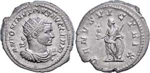 Coins Roman Imperial period Caracalla, 216, ... 