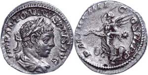 Coins Roman Imperial period Elagabalus, ... 