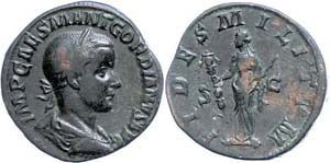 Coins Roman Imperial period Gordianus III., ... 