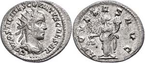 Coins Roman Imperial period Hostilianus, ... 