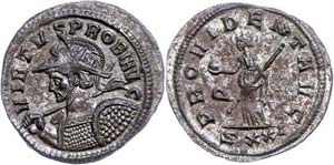 Coins Roman Imperial period Probus, 276-282, ... 