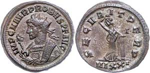 Coins Roman Imperial period Probus, 276-282, ... 