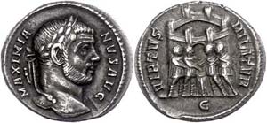 Münzen Römische Kaiserzeit Maximianus, ... 