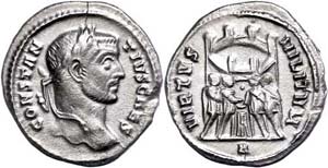 Coins Roman Imperial period Constantius I., ... 