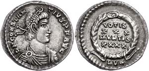 Coins Roman Imperial period Constantius II., ... 