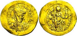 Coins Roman Imperial period Theodosius II., ... 