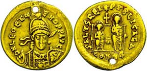Münzen Römische Kaiserzeit Leo II. und ... 