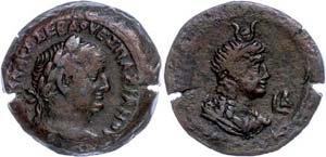Coins from the Roman provinces Gypten, ... 
