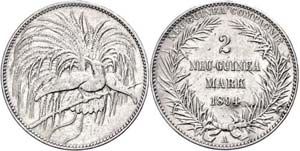 Coins German Colonies New Guinea, 2 Mark, ... 