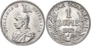 Coins German Colonies DOA, Rupee, 1912, ... 
